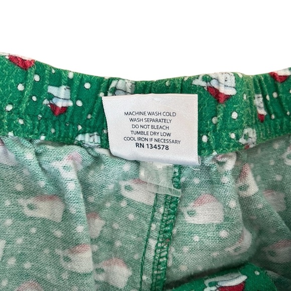 Vineyard Vines Men’s Small Pajama Bottoms Green Santa Hat Cotton Drawstring - Picture 6 of 8